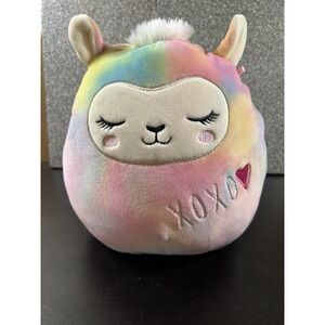 Squishmallow Leslie the Tie Dyed Llama Lamb 8 inch Plush Toy